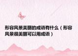 形容风景美丽的成语有什么（形容风景很美丽可以用成语）