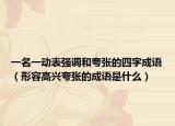 一名一动表强调和夸张的四字成语（形容高兴夸张的成语是什么）