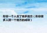 形容一个人去了很多地方（形容很多人到一个地方的成语）