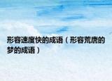 形容速度快的成语（形容荒唐的梦的成语）