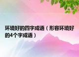 环境好的四字成语（形容环境好的4个字成语）