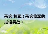 形容 将军（形容将军的成语典故）