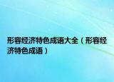 形容经济特色成语大全（形容经济特色成语）