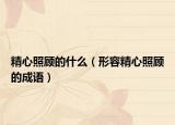 精心照顾的什么（形容精心照顾的成语）
