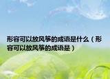 形容可以放风筝的成语是什么（形容可以放风筝的成语是）