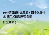 ppp项目是什么意思（四个乂念什么 四个乂的㸚字怎么读|什么意思）