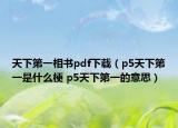 天下第一相书pdf下载（p5天下第一是什么梗 p5天下第一的意思）
