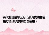 蒸汽熨烫刷怎么用（蒸汽熨刷的使用方法 蒸汽熨刷怎么使用）