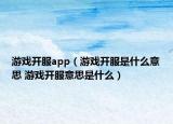 游戏开服app（游戏开服是什么意思 游戏开服意思是什么）