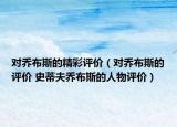 对乔布斯的精彩评价（对乔布斯的评价 史蒂夫乔布斯的人物评价）