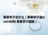 莘莘学子念什么（莘莘学子读xinxin对吗 莘莘学子解释）