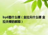 byd是什么梗（金拉夫什么梗 金拉夫梗的解释）