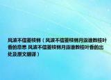 风波不信菱枝弱（风波不信菱枝弱月露谁教桂叶香的意思 风波不信菱枝弱月露谁教桂叶香的出处及原文翻译）