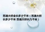 苏通大桥全长多少千米（苏通大桥长多少千米 苏通大桥长几千米）