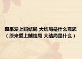 原来爱上贼结局 大结局是什么意思（原来爱上贼结局 大结局是什么）