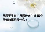 月属于生肖（月属什么生肖 每个月份的属相是什么）