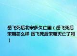 岳飞死后北宋多久亡国（岳飞死后宋朝怎么样 岳飞死后宋朝灭亡了吗）