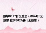 数字8027什么意思（8024什么意思 数字8024是什么意思）