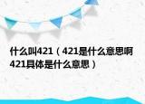 什么叫421（421是什么意思啊 421具体是什么意思）