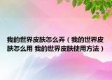 我的世界皮肤怎么弄（我的世界皮肤怎么用 我的世界皮肤使用方法）