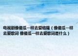 电视剧像傻瓜一样去爱格隆（像傻瓜一样去爱歌词 像傻瓜一样去爱歌词是什么）