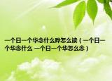 一个日一个华念什么晔怎么读（一个日一个华念什么 一个日一个华怎么念）