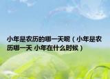 小年是农历的哪一天呢（小年是农历哪一天 小年在什么时候）