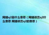 网络q2是什么意思（网络语言q2什么意思 网络语言q2的意思）