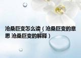 沧桑巨变怎么读（沧桑巨变的意思 沧桑巨变的解释）