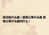 莲花楼片头曲（爱情公寓片头曲 爱情公寓片头曲叫什么）
