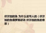 伏尔加的鱼 为什么是骂人的（伏尔加的鱼俄罗斯谚语 伏尔加的鱼的意思）