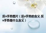 反v手势图片（反v手势的含义 反v手势是什么含义）