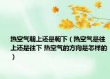 热空气朝上还是朝下（热空气是往上还是往下 热空气的方向是怎样的）
