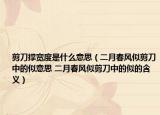 剪刀撑宽度是什么意思（二月春风似剪刀中的似意思 二月春风似剪刀中的似的含义）