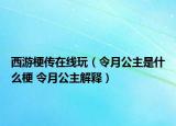 西游梗传在线玩（令月公主是什么梗 令月公主解释）