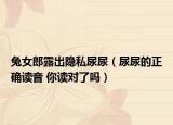兔女郎露出隐私尿尿（尿尿的正确读音 你读对了吗）