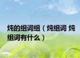 炖的组词组（炖组词 炖组词有什么）