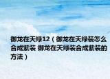 御龙在天绿12（御龙在天绿装怎么合成紫装 御龙在天绿装合成紫装的方法）
