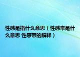 性感是指什么意思（性感帯是什么意思 性感带的解释）