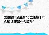 太阳是什么星系?（太阳属于什么星 太阳是什么星系）