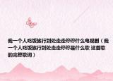 我一个人吃饭旅行到处走走停停什么电视剧（我一个人吃饭旅行到处走走停停是什么歌 这首歌的完整歌词）