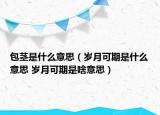 包茎是什么意思（岁月可期是什么意思 岁月可期是啥意思）