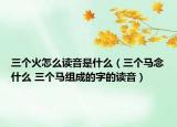 三个火怎么读音是什么（三个马念什么 三个马组成的字的读音）