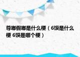 尊嘟假嘟是什么梗（6馍是什么梗 6馍是哪个梗）