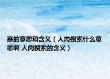 嘉的意思和含义（人肉搜索什么意思啊 人肉搜索的含义）