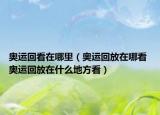 奥运回看在哪里（奥运回放在哪看 奥运回放在什么地方看）