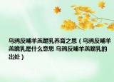 乌鸦反哺羊羔跪乳养育之恩（乌鸦反哺羊羔跪乳是什么意思 乌鸦反哺羊羔跪乳的出处）