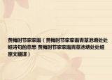 黄梅时节家家雨（黄梅时节家家雨青草池塘处处蛙诗句的意思 黄梅时节家家雨青草池塘处处蛙原文翻译）