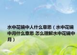 水中花镜中人什么意思（水中花镜中月什么意思 怎么理解水中花镜中月）