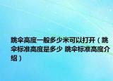 跳伞高度一般多少米可以打开（跳伞标准高度是多少 跳伞标准高度介绍）